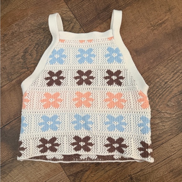 Hippie Rose Tops - Hippie Rose Crocheted Tank